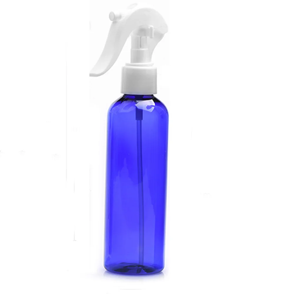 Pulverizador molhando plástico com disparador branco, garrafa do pulverizador de água, flores molhando, sopro pode, 200ml, cor azul