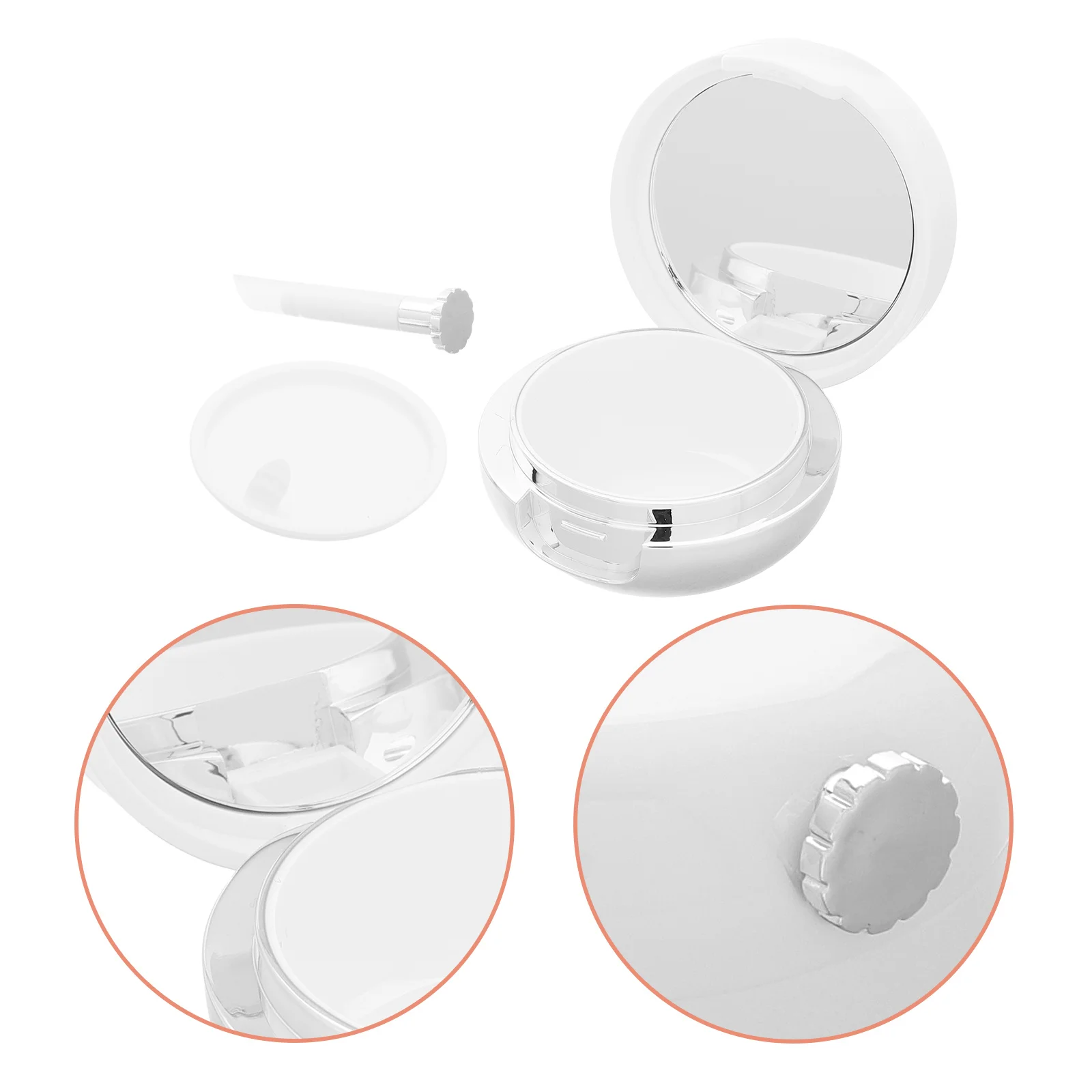 

Mask Containers Flip Top Empty Lip Care Jars Built-In Brush For Travel Lip Treatment Balm Exfoliator Storage Case