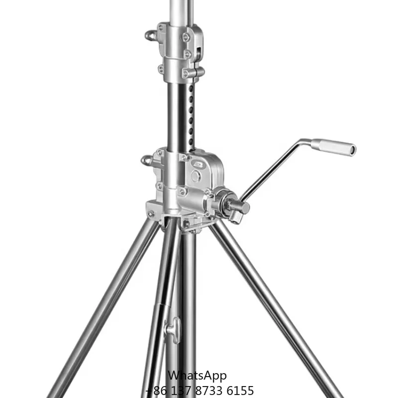 

3.86 Meters Load Bearing 80kg Heavy Duty Stainless Steel Senior Roller Camera Studio Photography Equipment Light Stand Tripod