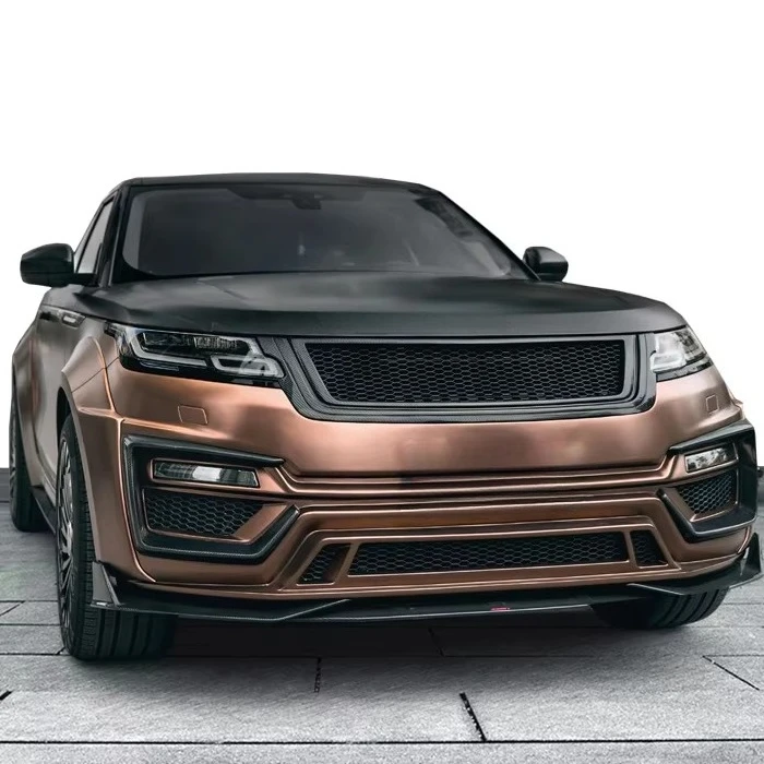 Runde for 17+  Ranger Rover Velar Upgrade Facelift New Design Wide Body Kit FRP Material Front Bumper Rear Bumper