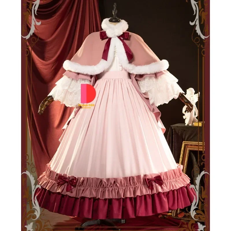 Viictoriique De Bloiis Anime Gosiick Cosplay Kostuum Roze Jurk Meid Lolita Hot Koop Uniform Mantel Boog voor Vrouwen Comic Con Party