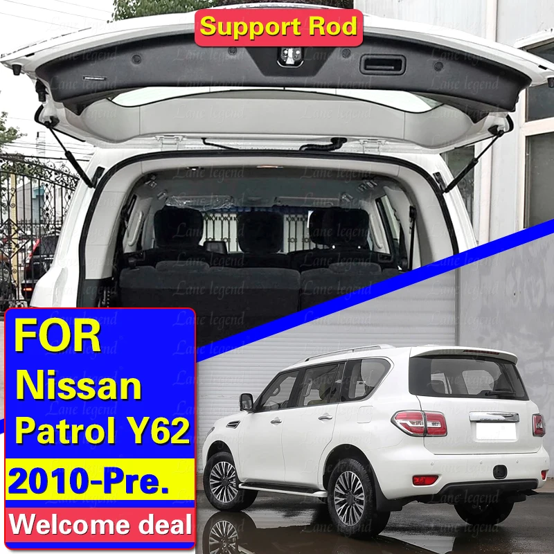 Tailgate Lift Supports for Nissan Patrol Y62 SUV with Power Liftgate 2010-present Rear Trunk Boot Gas Struts Springs Dampers