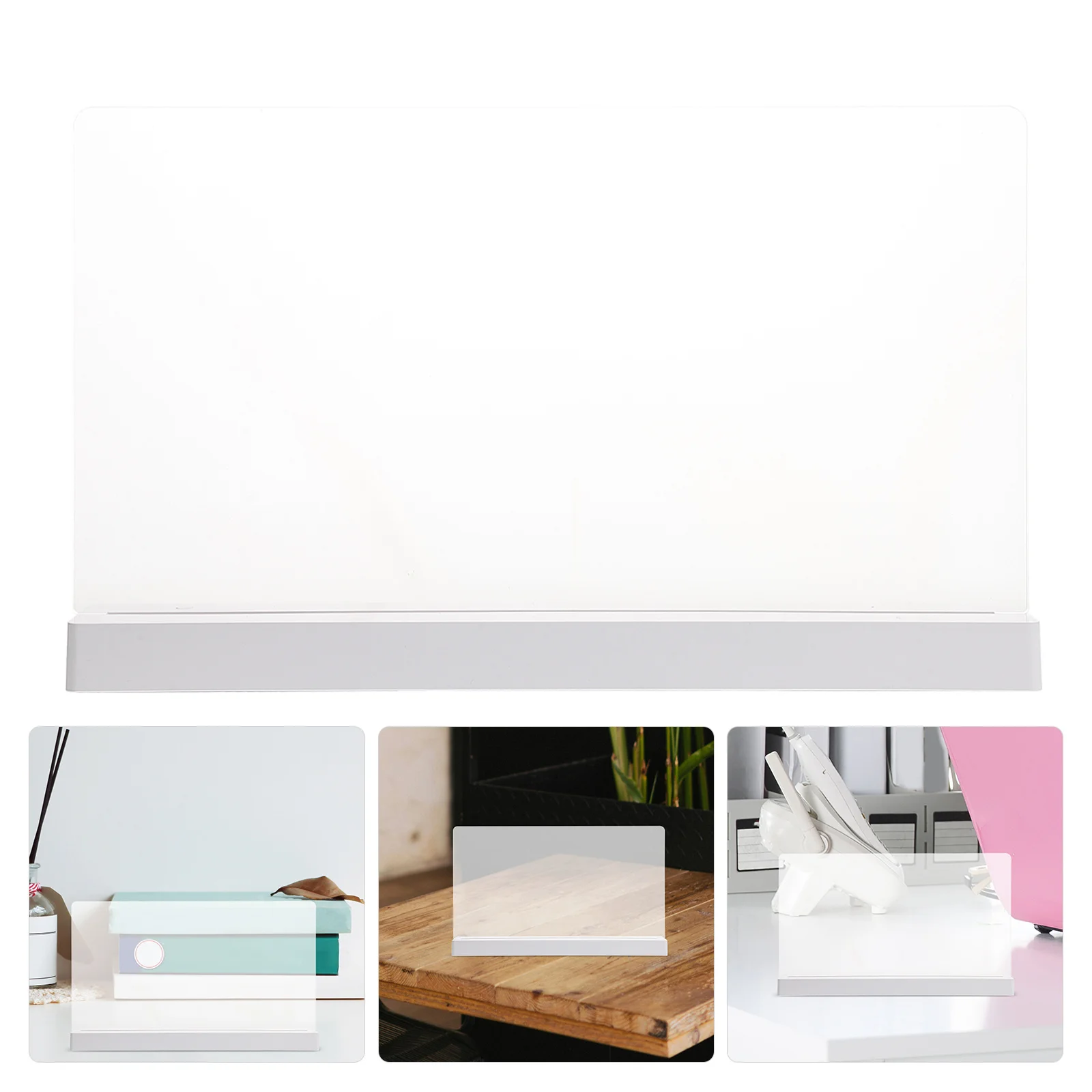 

1 Set Acrylic Glow Board: Dry Erase Light Up Message Board For Bar Cafe Restaurant Menu Sign Desk Marker Clear Transparent Led