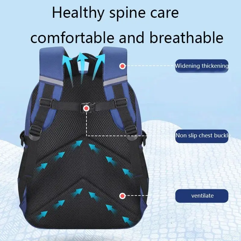 2024 Backpack Children School Bags for Boys Orthopedic School Backpack Waterproof Primary Schoolbag Book Bag Mochila Infantil