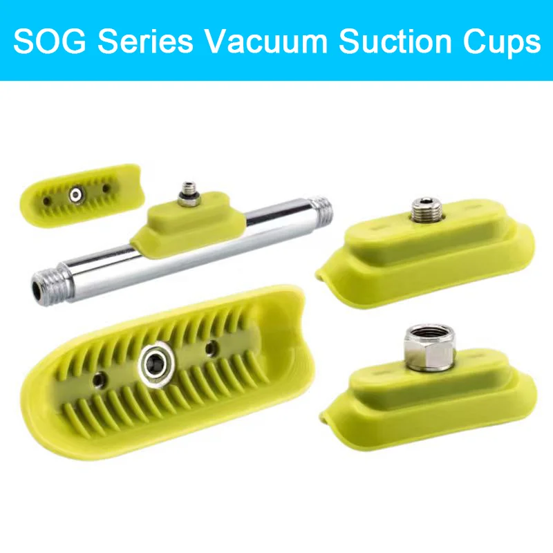 

SOG Series Vacuum Suction Cups elliptical concave shape SOG-15X40/35X100 SOG15X40N-M5F SOG35X100N-M10M Material NBR