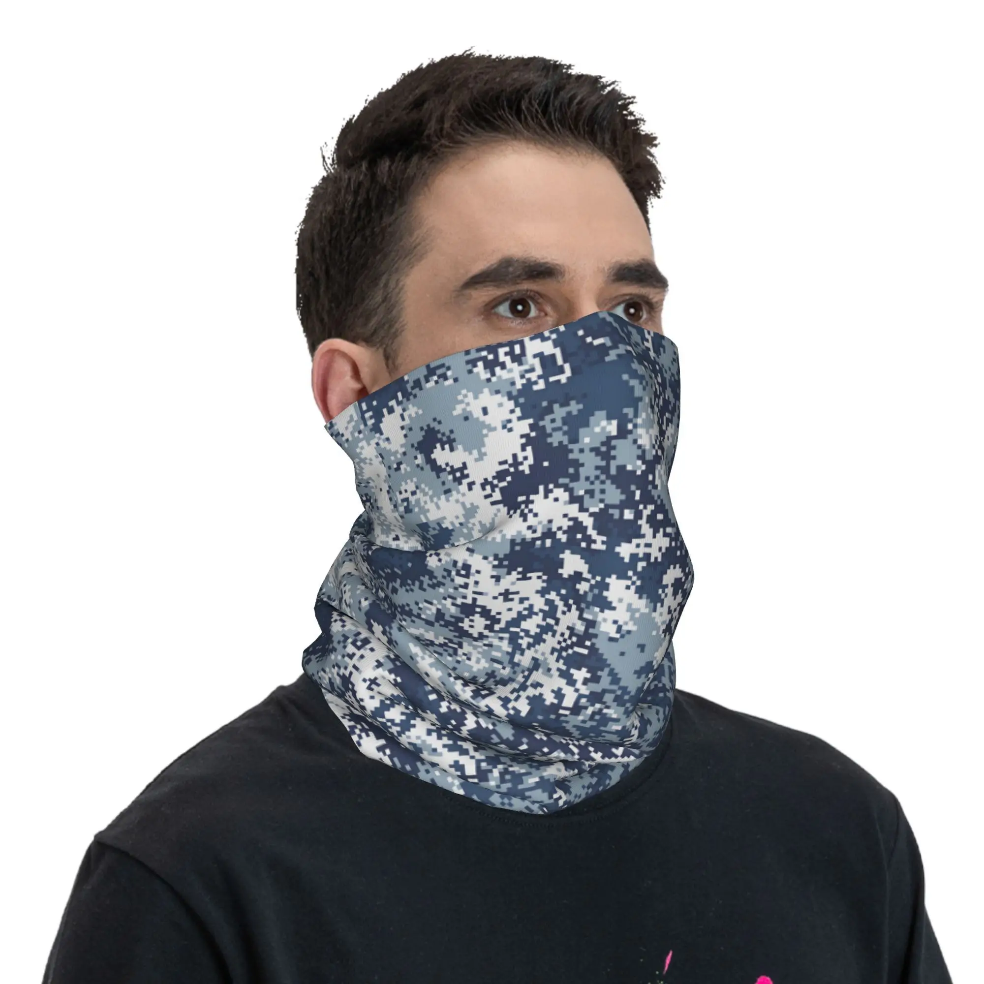 مخصص كامو الجيش نمط باندانا الرقبة الجراب يندبروف الوجه وشاح غطاء الرجال النساء الأصلي عقال أنبوب بالاكلافا