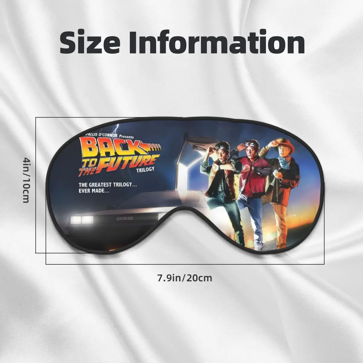 العودة إلى المستقبل قناع عين ناعم النوم الغمامة الخيال العلمي فيلم كوميدي استراحة الغداء الرجال النساء إيباتش قيلولة الصحة العين يغطي