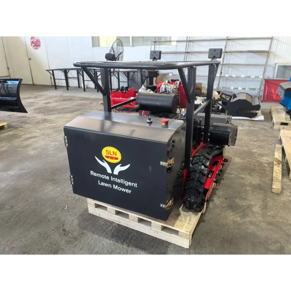 All Terrain Smart Remote Control Lawn Mower High Power Changchai Engine Carbon Steel Body Safe Vegetation Trimming Equipment