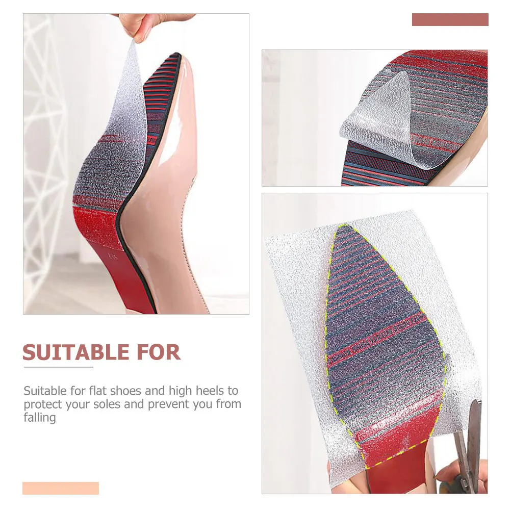 

Durable High-Heels Shoe Adhesive Non-Slip Pads Wear-Resistant Anti-Skid Shoes Sole Stickers Mute Shoes Pads