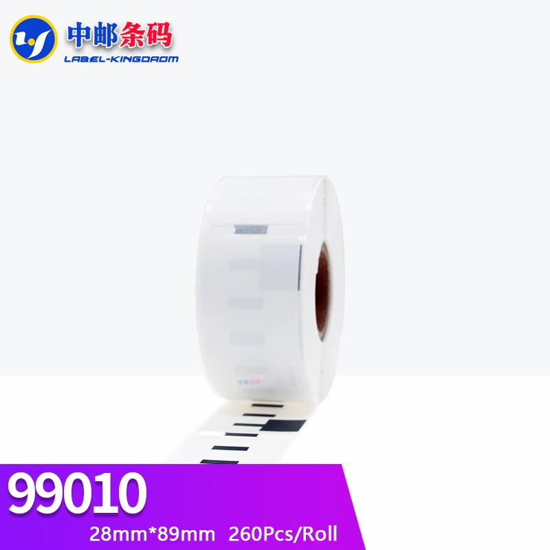 50 Rolls Dymo LW550 compatible 99010 Label 28mm*89mm 260Pcs Compatible for LW 550 450 Turbo 5XL 4XL Thermal Printer with chips