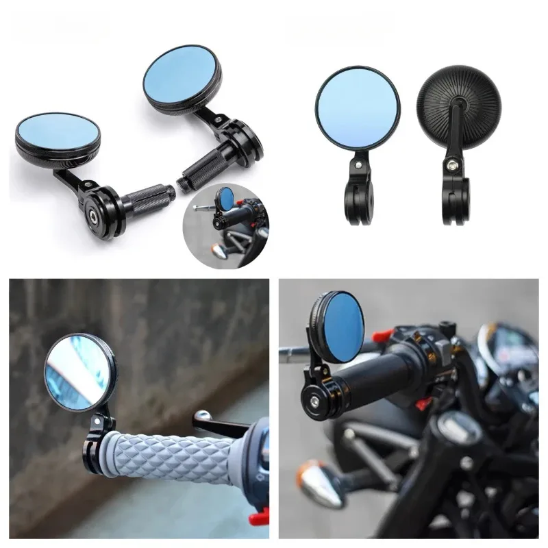 

Aluminum Alloy 22mm Handlebar End Mirror Motorcycle Small Mirror Universal For Kymco downtown 300i AK 550 Zontes 125 350 VOGE