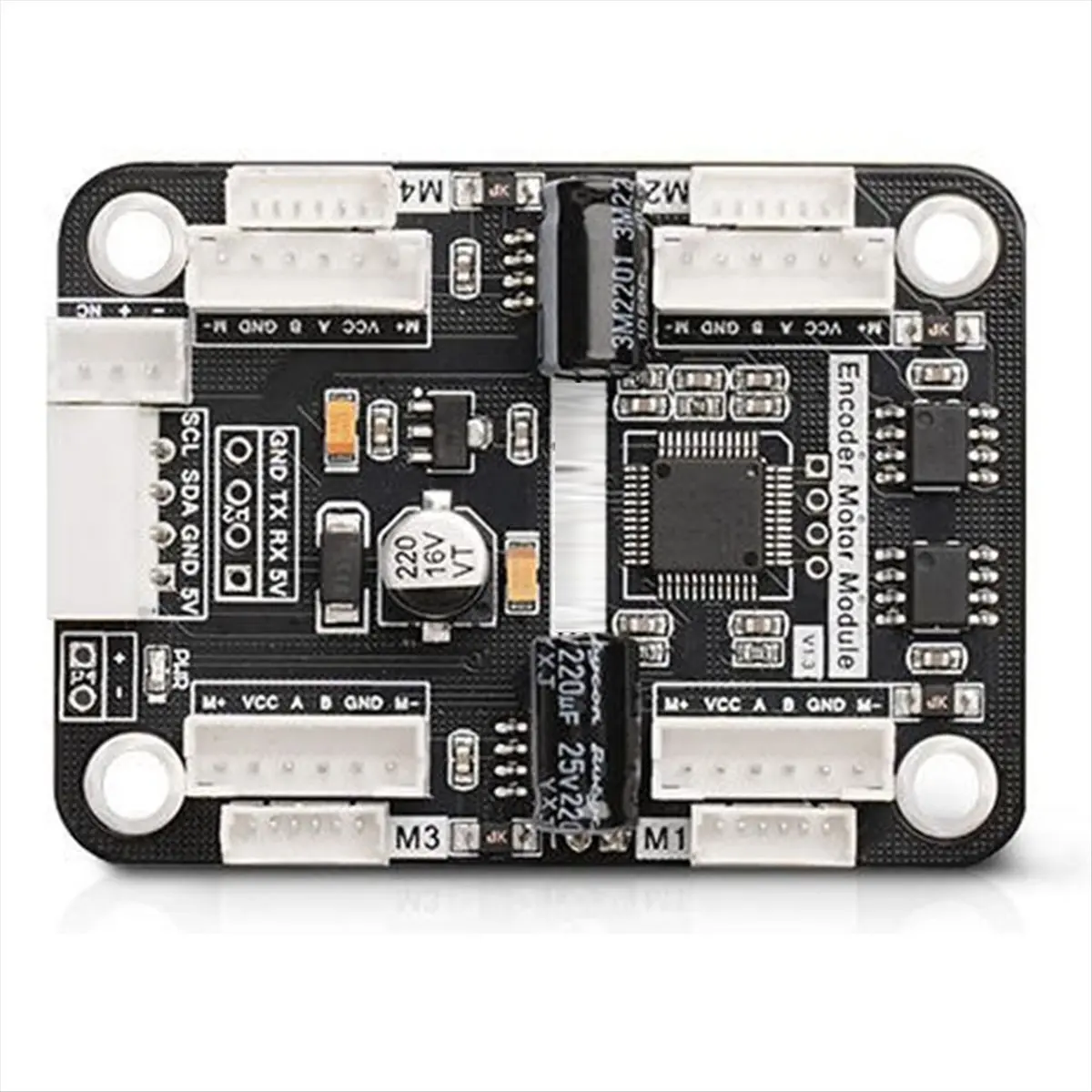 【SPECIAL OFFER】4 Way Encoded Motor Drive Module Onboard Voltage Stabilizing Circuit Motor Control Smart Car Dedicated to Robot C