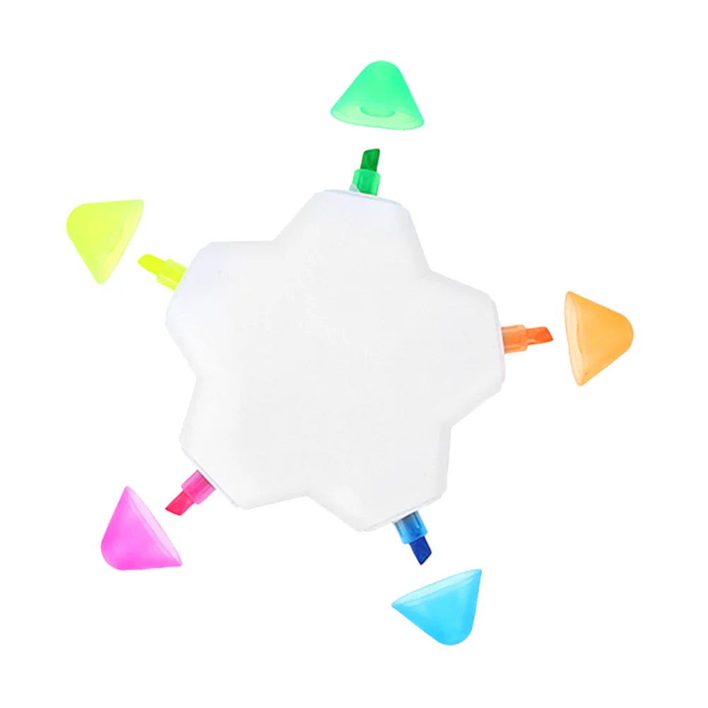 1 قطعة أقلام الفلورسنت متعددة الألوان على شكل نجمة لدراسة القراءة الملاحظات وتدوين الكتاب بمناسبة استخدام مكتب المدرسة #5