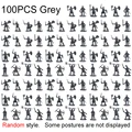 100 Piezas Gris