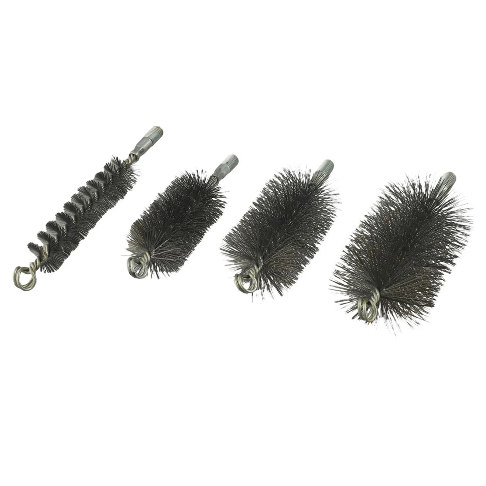 4pcs Chimney Brush Cleaning Brush Flexible Rods Steel Wire Fireplace Flue Pipe Rust Dryer Vent Cleaner 30/50/65/80mm