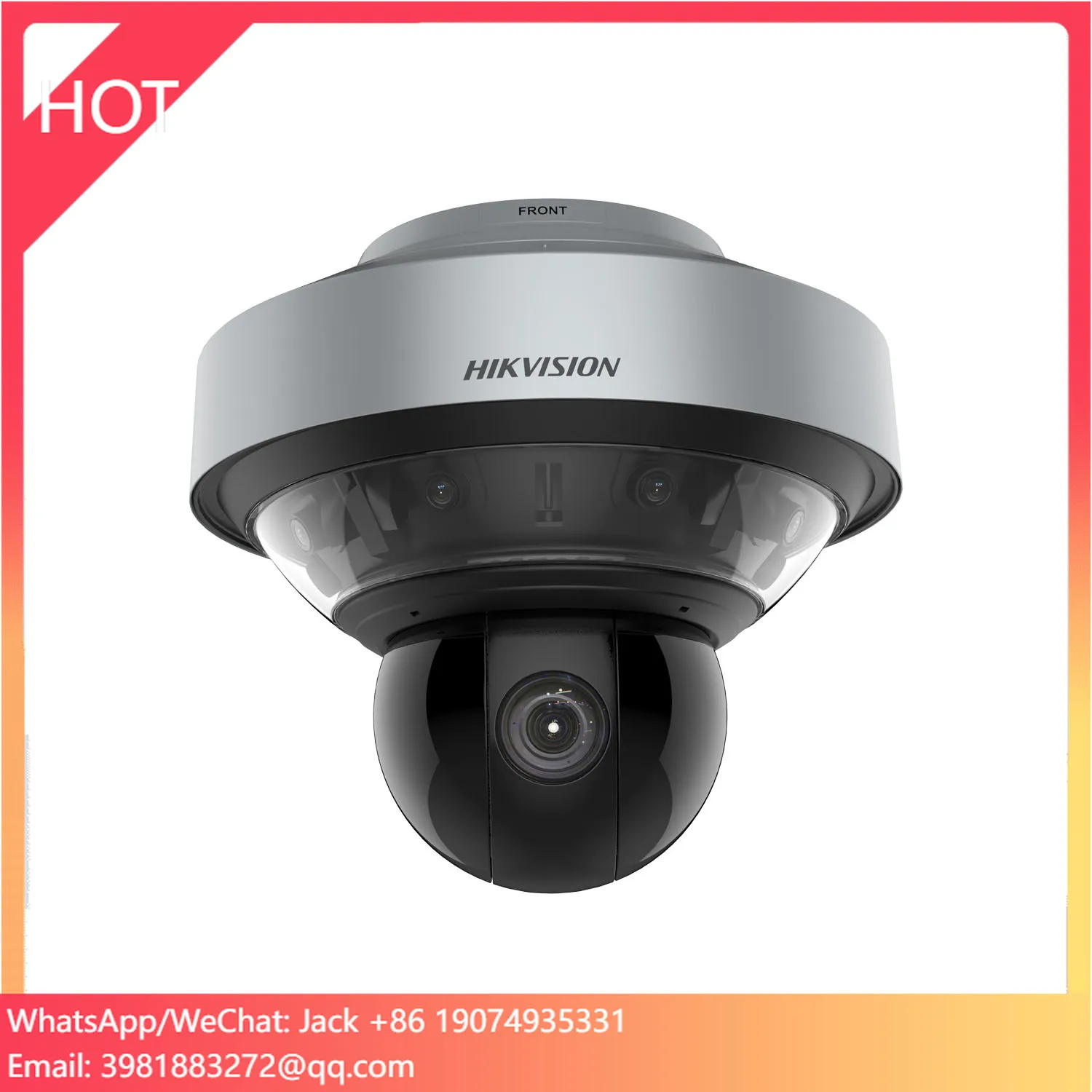 

Hik OEM 8MP180 Degree Stitched PTZ PoE IP Security Camera 40X Optical Zoom IR Night Vision 7 Alarm Inputs IP67 Waterproof
