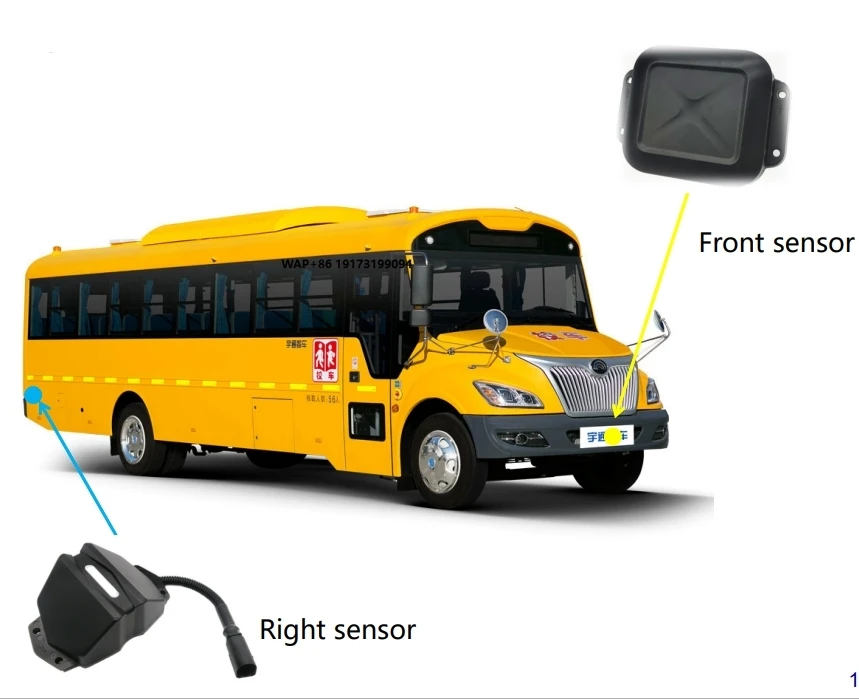 

High Quality Universal Tuck and School Bus Parking Sensors Blind Spot Detection System Collision Avoidance radar