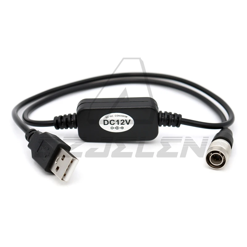 Boost 12V USB to  4pin Power Cable For Sound Devices 664/688 zoom f4/f8  60cm