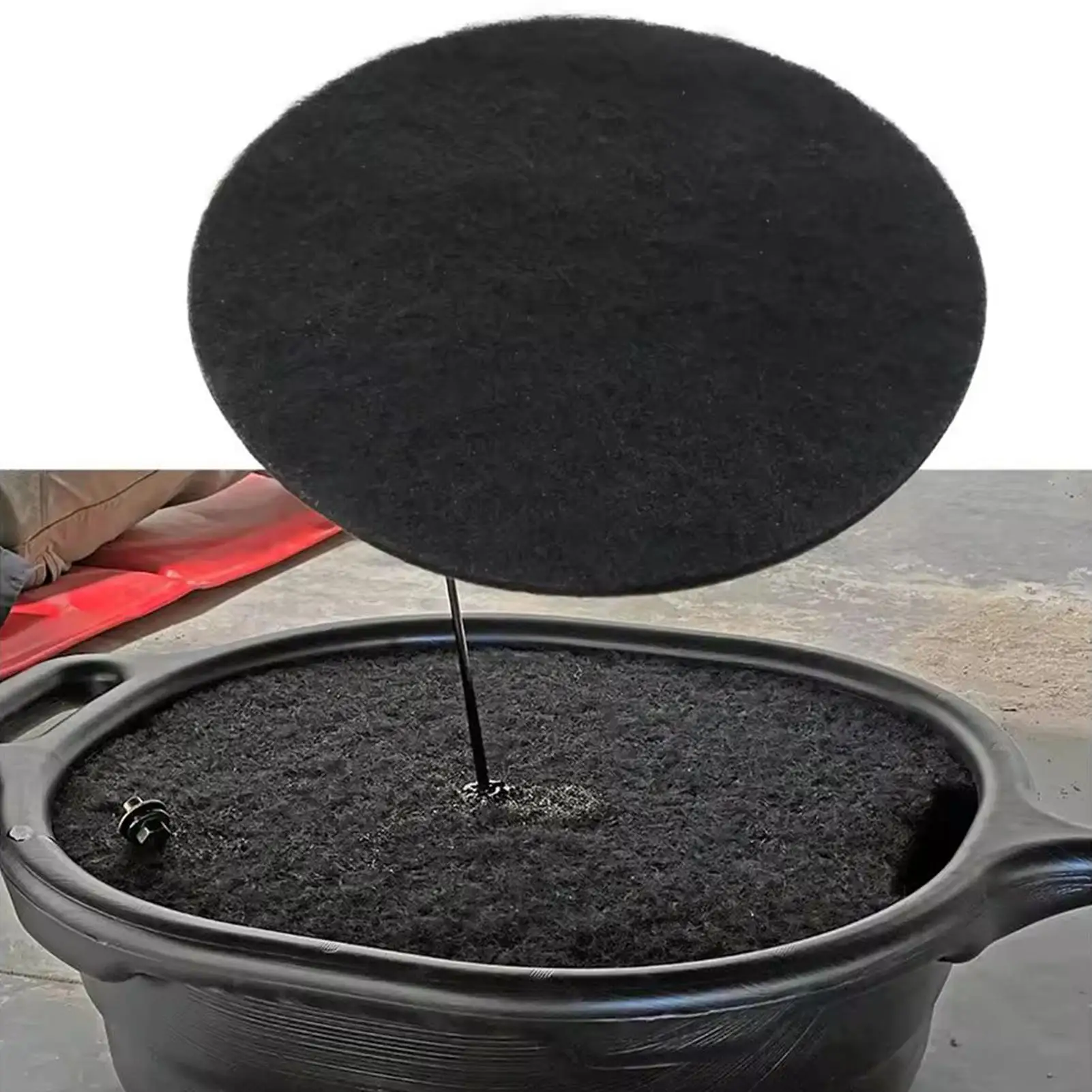 

Anti Oil Splash Pad Car Drip Catcher Pan Round Splash Pad Car Changing Oil Transmission Mat Floor Protector For Work Repair