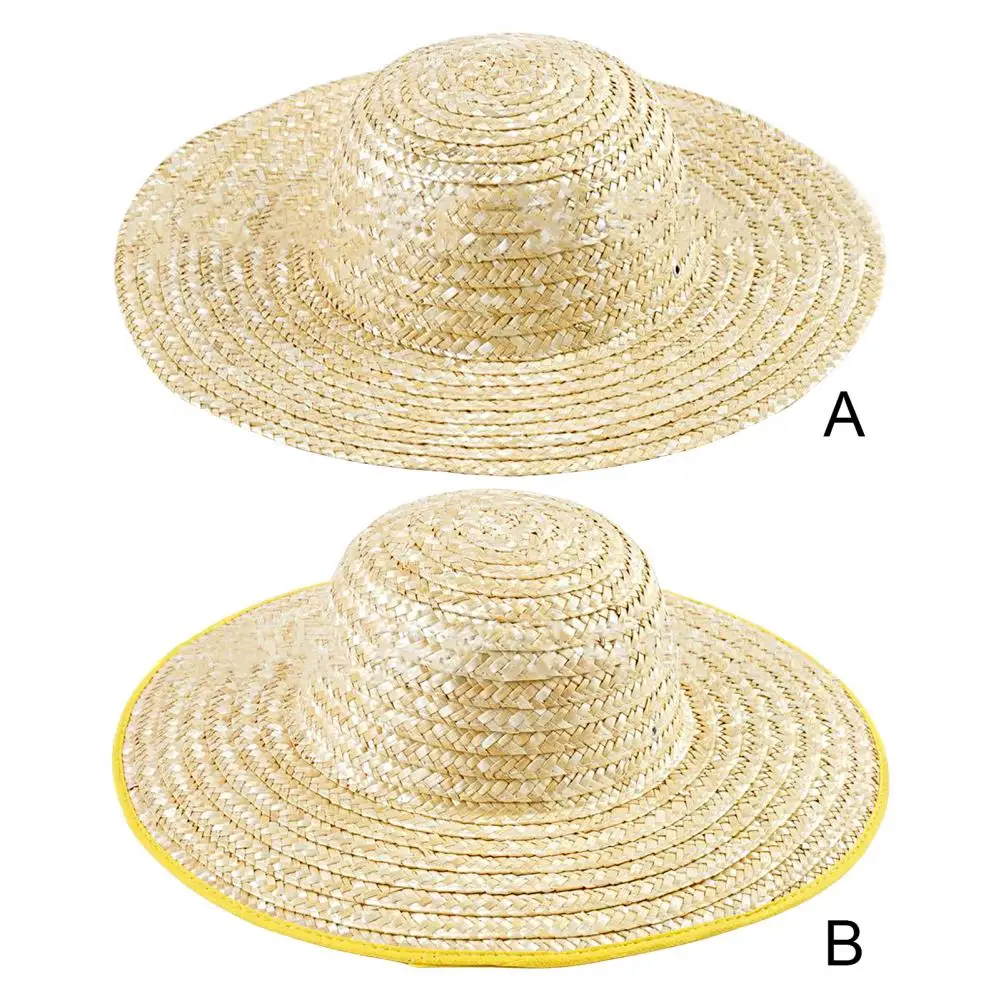 Fisherman\'s Cap Straw Hat Breathable Big brimmed Convenient Anti UV Sunproof Sunshade Hat for Fishing Sun Accessories