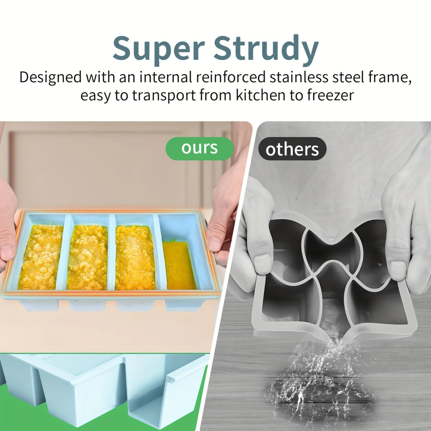 1pc Ice Cube Mold, Silicone Ice Cube Tray, Multifunctional Chocolate Mold, Mold For Pudding, Jelly, Candy, Whiskey Ice Cube Tray