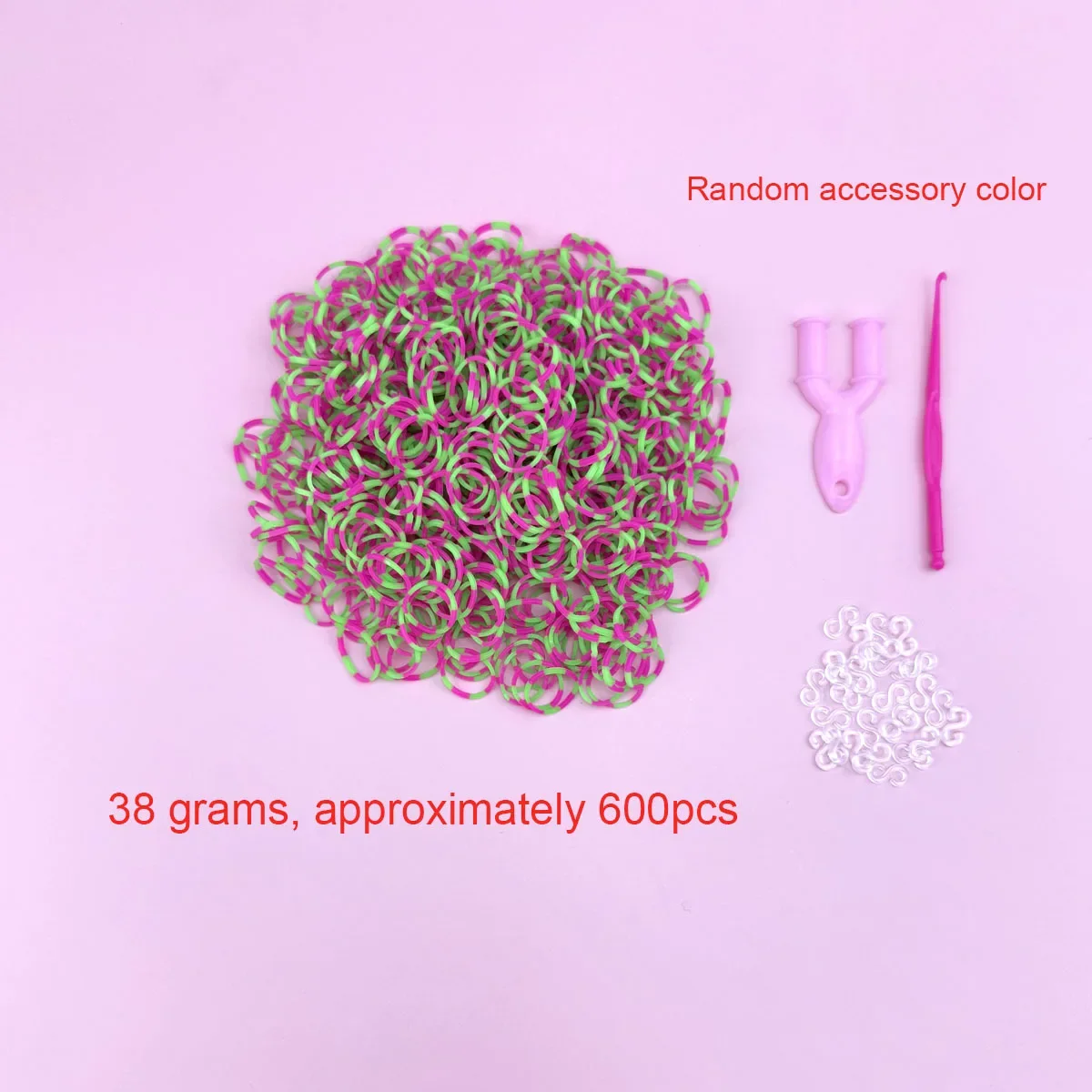 600 قطعة لون الألوان تلوح في الأفق العصابات أساور عدة فتاة هدية مطاطا النسيج جلد الحرفية DIY بها بنفسك صنع المجوهرات اكسسوارات لوازم