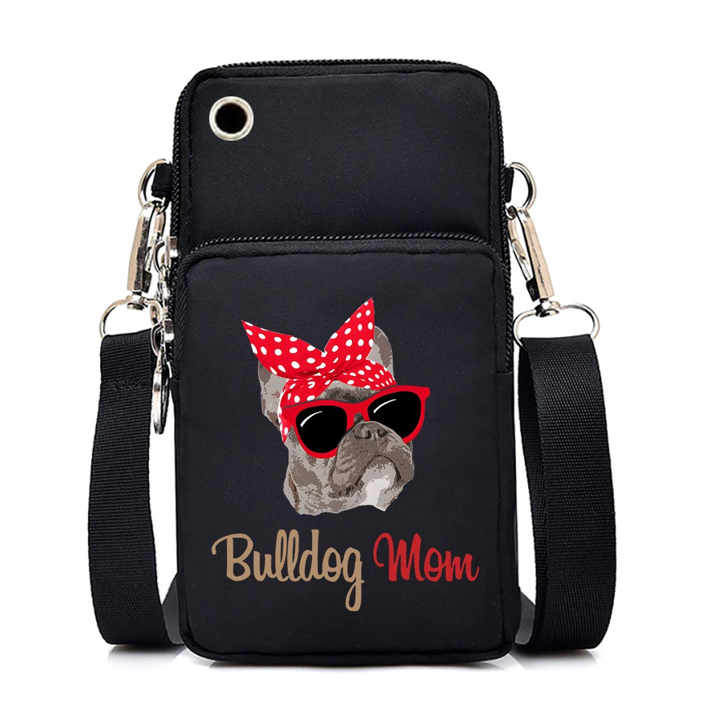 Wrist Pack French Bulldog Unisex Phone Storage Packet Teen Mobile Phone Bag for Iphone Bulldog Mom Graphic Women Men Handbags