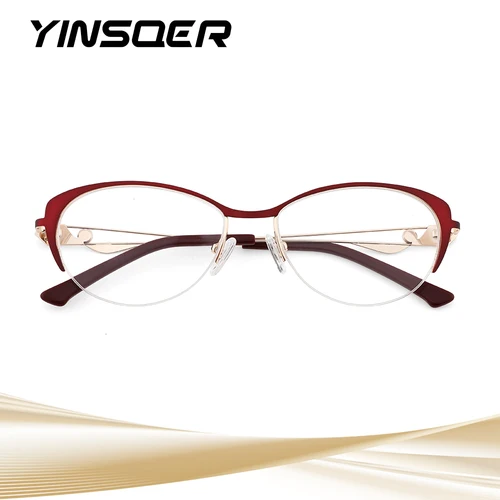 Montura pequeña de ojo de gato para presbicia, gafas de ordenador con diseño de moda, graduadas ópticas, personalizadas, Anti-luz azul