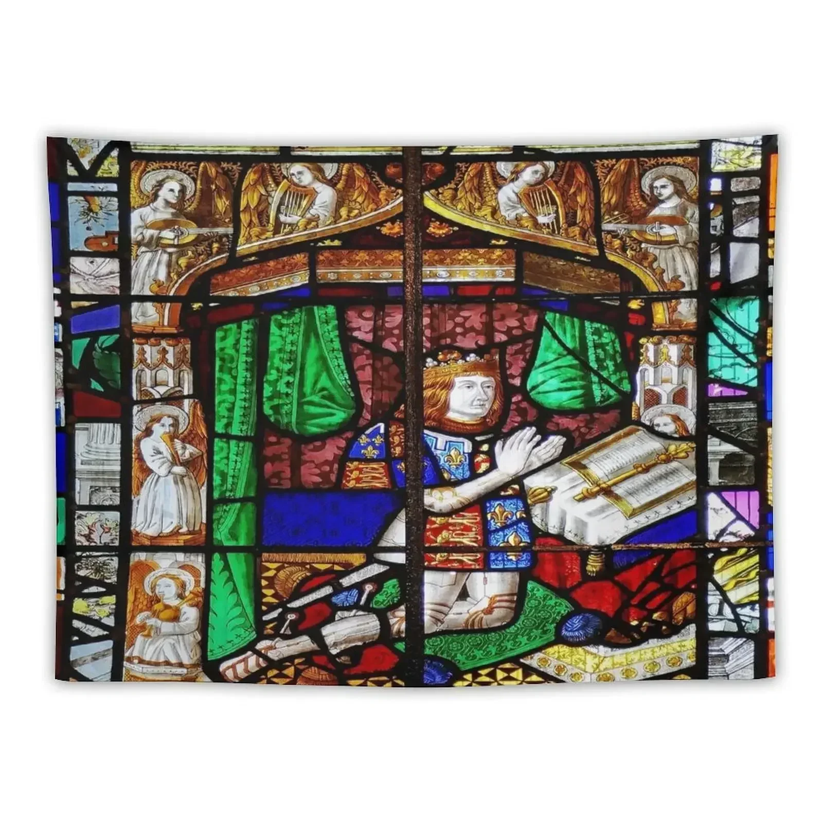 PRINCE ARTHUR WINDOW, WORCESTER CATHEDRAL, WORCESTERSHIRE, ENGLAND Tapestry Wall Art Tapestry