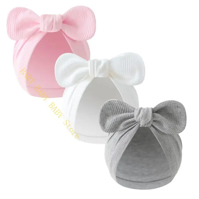 

2025 Baby Bonnet Hat Cotton Breathable Newborns Fetal Caps Fashionable Brimless Hat Soft Bonnet Trend Headwear