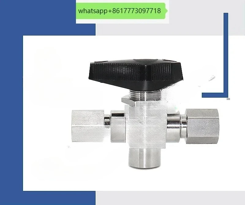 Two-position three-way lug shaft ball valve CNG aerator high pressure  stainless steel natural gas ball valve 6000 pressure