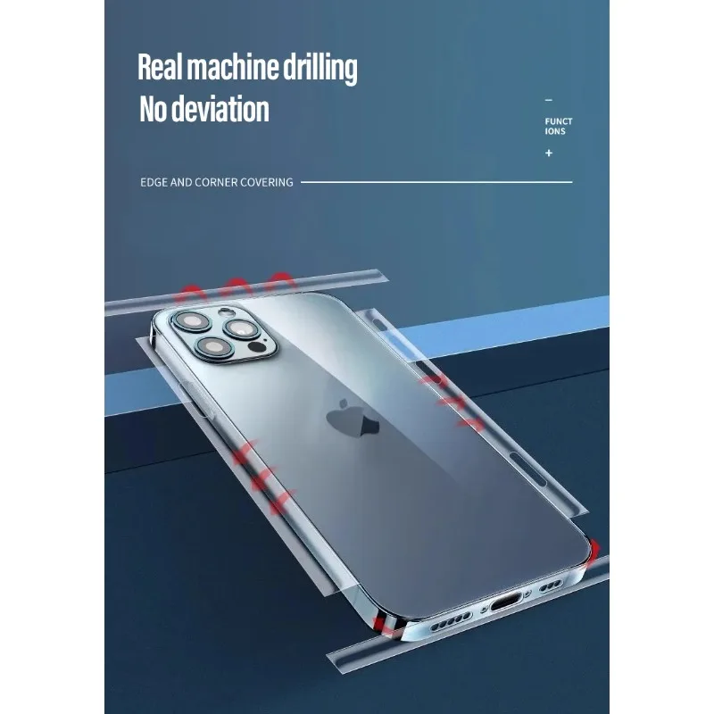 1-3 Stück Vollflächige Rückseiten-Hydrogelfolie für iPhone 17 ProMax 16 15 14 13 12 11 Pro Kratzfeste Rückseiten-Schutzfolie – Detail 6