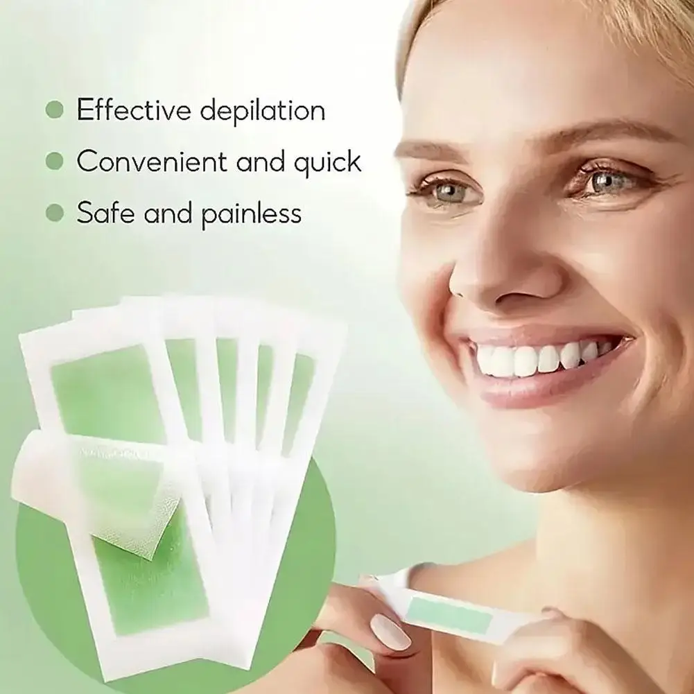 Professional Hair Removal Wax Strips For Summer Depilation Double Sided Cold Wax Paper For Leg Body Face Useful ﻿