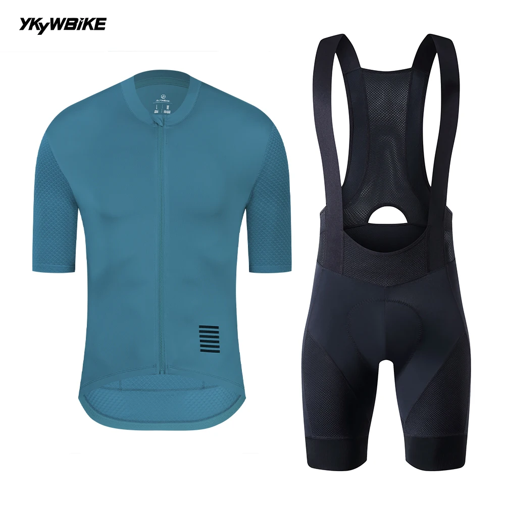 Ykyw Männer Radfahren Kurzarm Trikot Kleidung Set Sommer atmungsaktiv MTB Radsport Träger hose Fahrrad hose Kit Fahrrad anzug Maillot – Detail 27