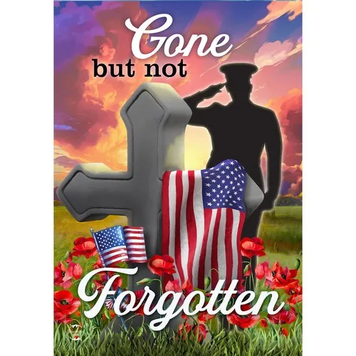Briarwood Lane Military Gone But Not Forgotten Garden Flag ZZO EEZ