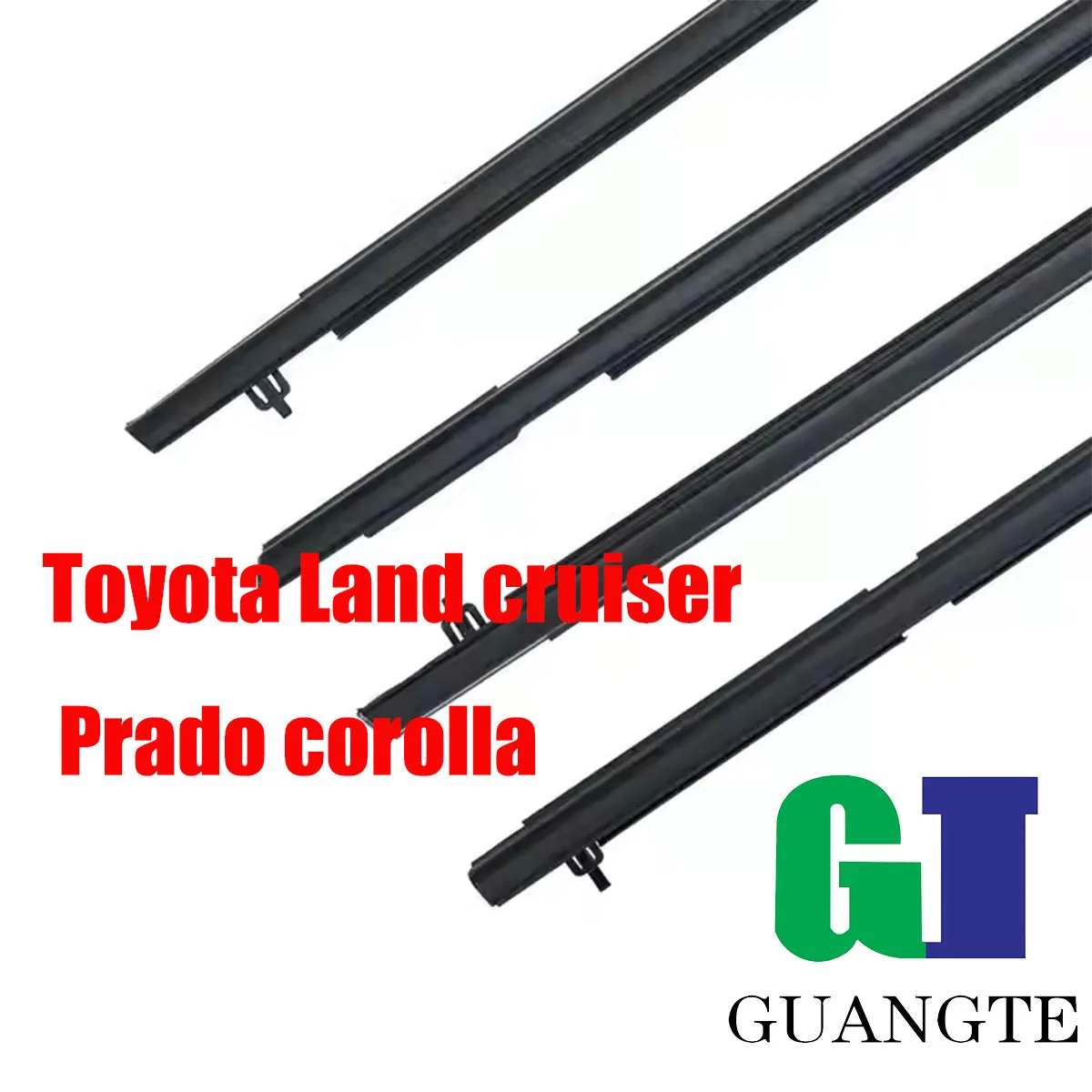 

Black Car rubber Weatherstrip Glass Window Molding Trim Seal Belt Compatible with Toyota Land cruiser Prado corolla