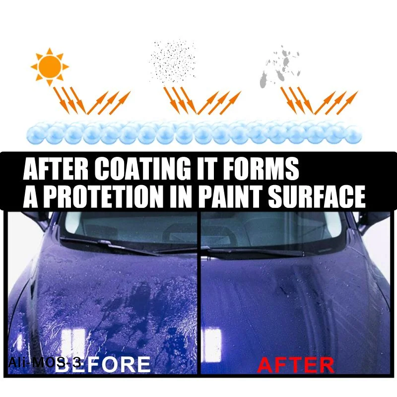【S】120ml Car Nano Repair Spray, Ceramic Detailing Coating for Surface Renewal & Glossy Shine Protection