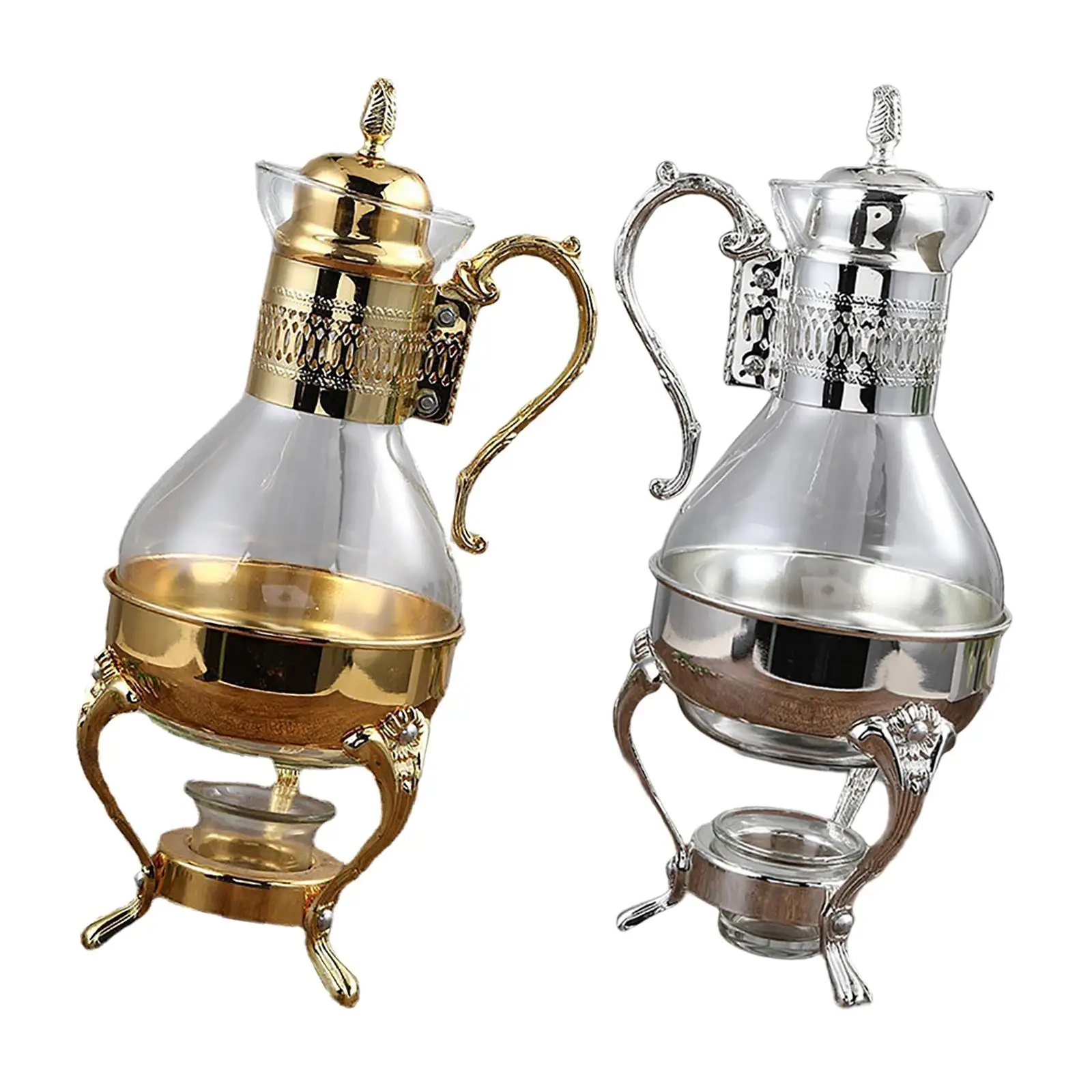 Glass Teapot Tea Serving Brewing Coffee Elegant Removable for Espresso Party