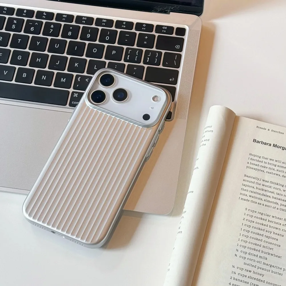 Classic Stripe Luggage Suitcase Magnetic Phone Case For IPhone 17 Pro Max  Air Luxury Suitcase Wireless Charging Protection Cover - AliExpress  202192403
