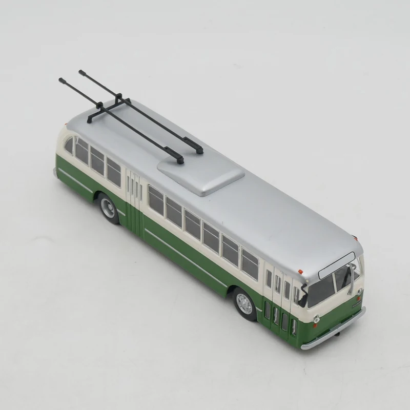 1:72 Scale Pullman Serie 800 Chilean Trolley Bus Simulation Alloy Car Model Static Display Collectible Gift Collectible Souvenir