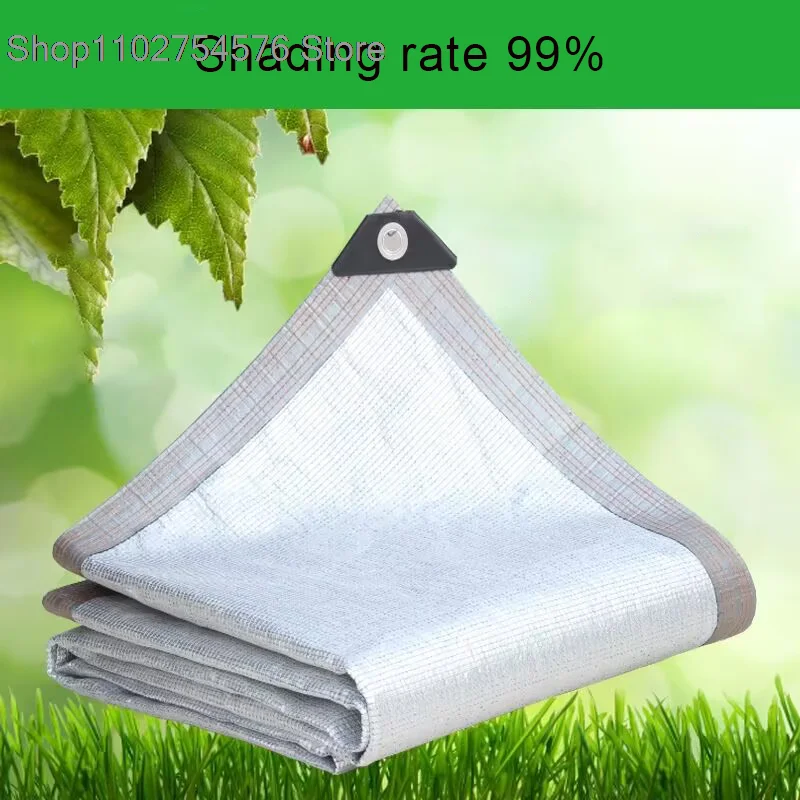 Silver Aluminum Foil Reflective Sunscreen Garden Patio Balcony Succulent Plant Shade Net Outdoor Carport Anti-UV Private Network