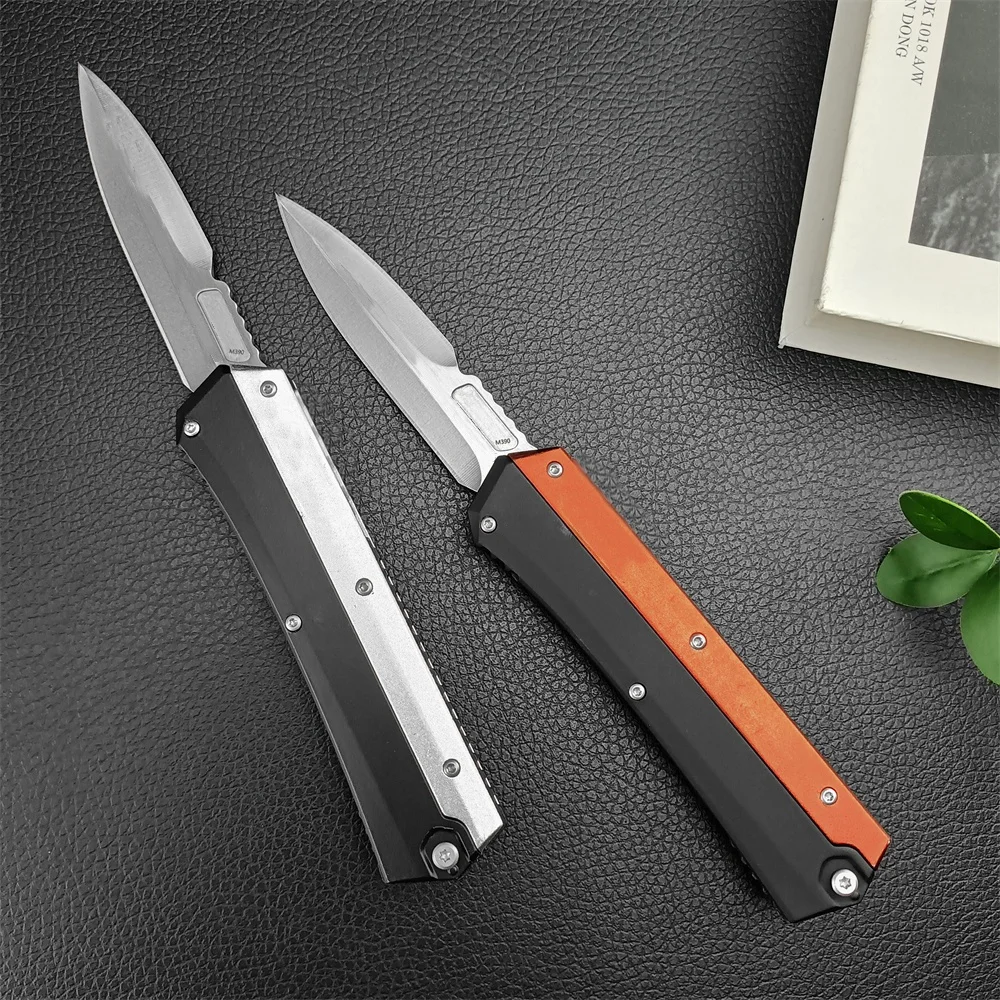 2 Colors Micro Outdoor Knife 440C Blade Zinc Alloy Handle AU/TO Pocket Knives Tactical Hiking Hunting Kitchen EDC Tools