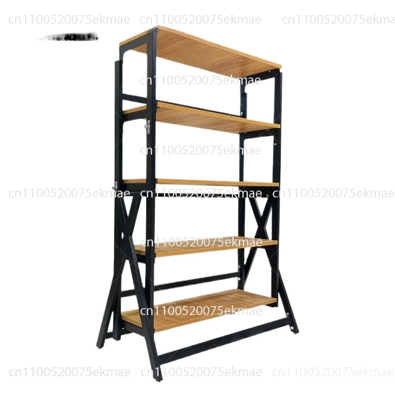 Multi-functional Office Wrought Iron Deformation Telescopic Storage Folding Training Dining Table All Solid Wood Home Apartment