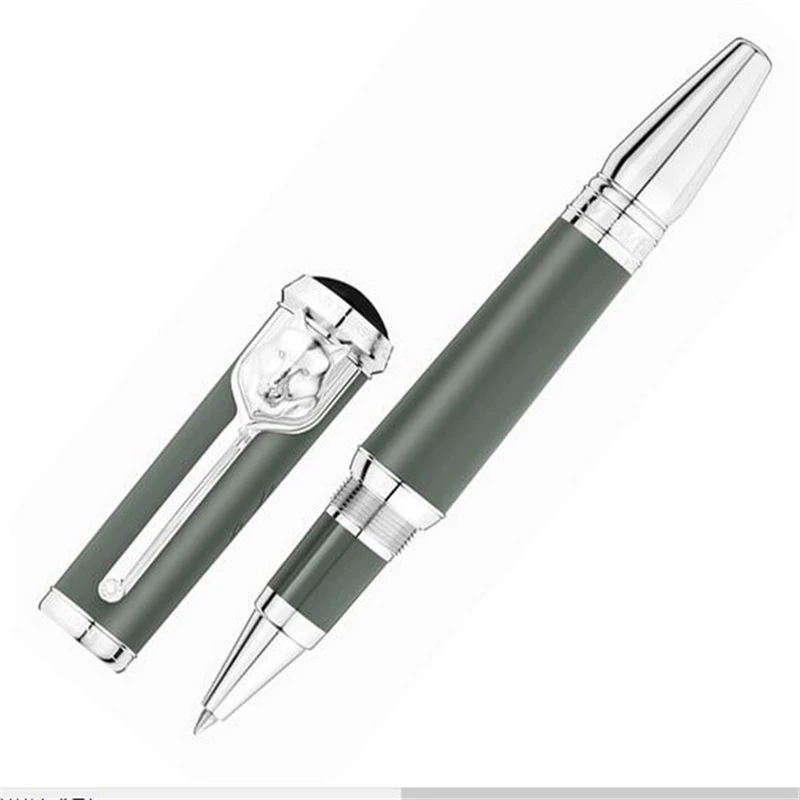 AAM Luxury Great Writer Rudyard Kipling MB Ballpoint Pen Stationery Big Holder RollerBall Pens With Wolf Head Design No Gift Box