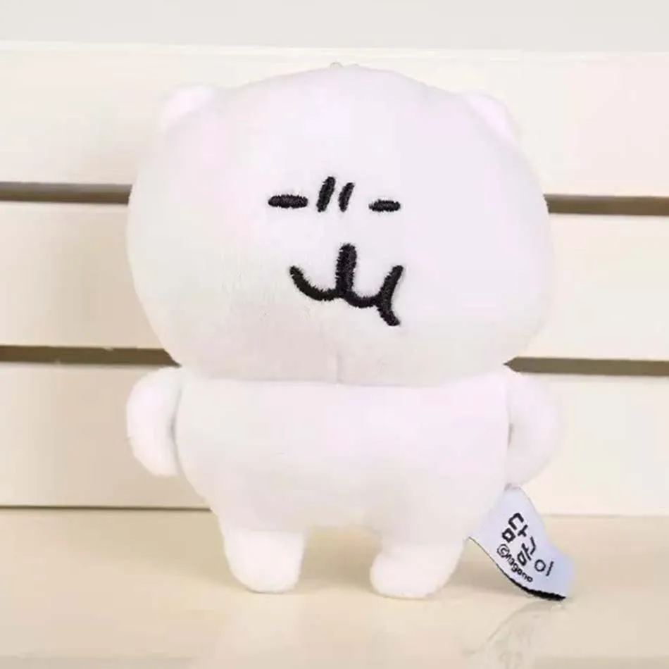 

Self Mocking Bear Plush Keychain Cute Hanging Ornament Kawaii Cartoon Doll For Bags Backpack Car Keys Funny Gift Idea