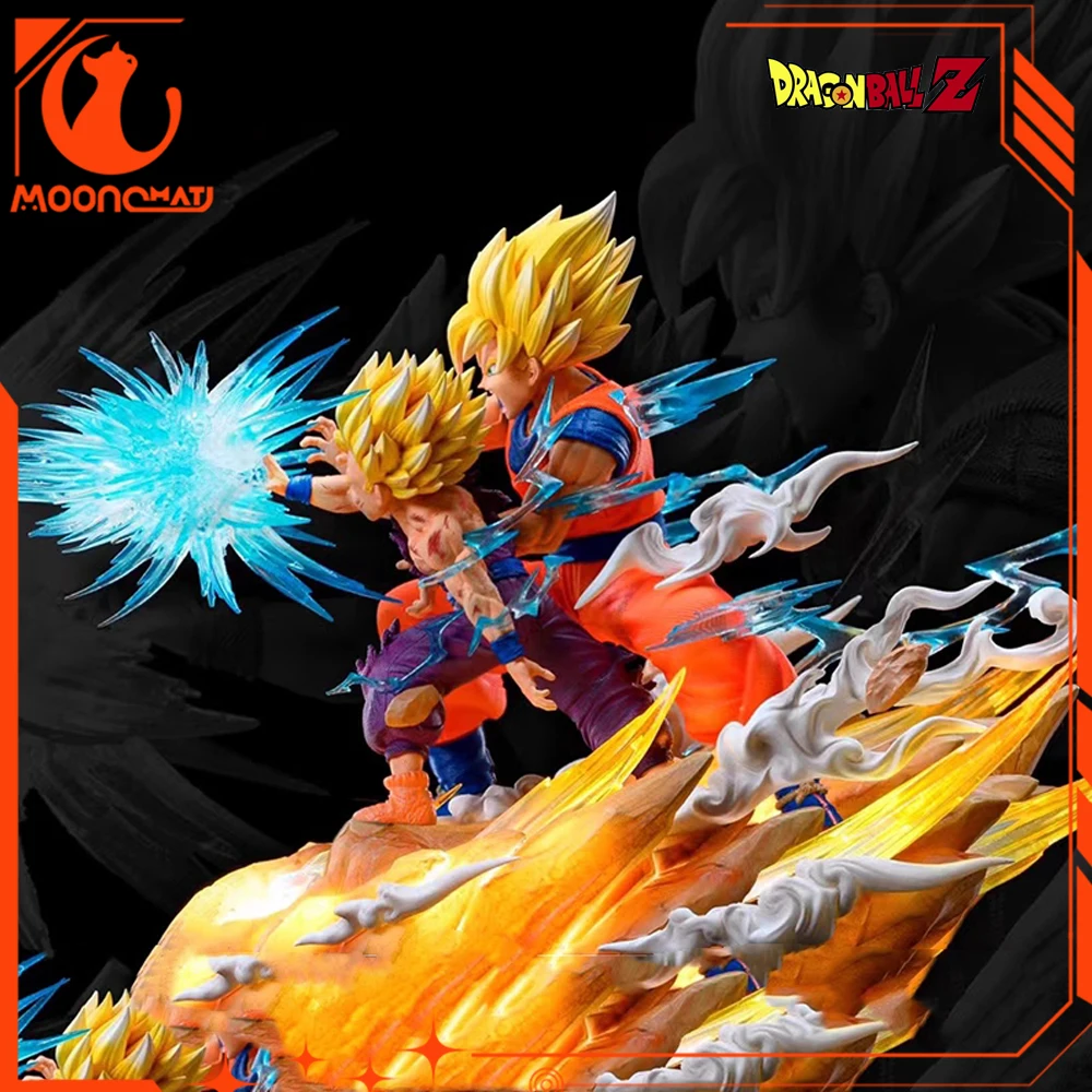 Dragon Ball Z Son Goku Gohan VS Cell Anime Figures Cell Kakarotto Super Saiyan Figurine Pvc Statue Model Doll Decora Toys Gifts