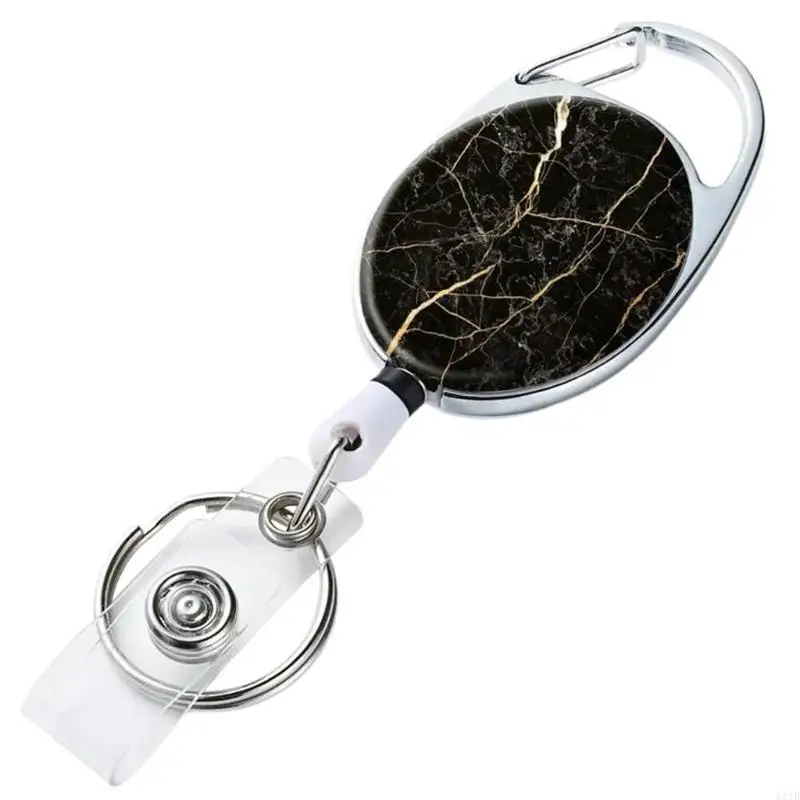   Nylons Cord Keyring Good Quality Keychains Retractable Badges Belt Clip