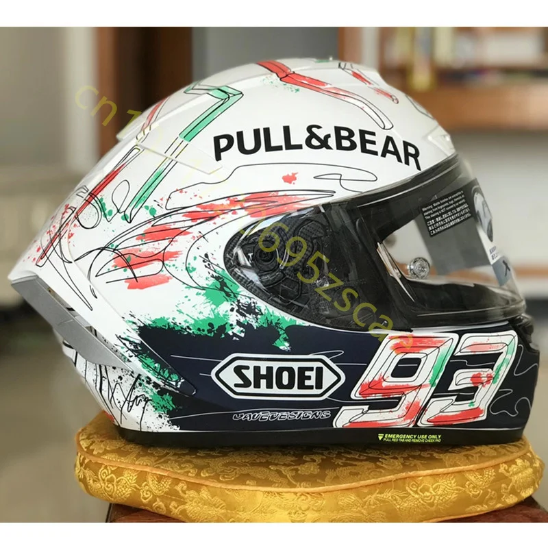 Motorcycle Full Face Helmet SHOEI X14 X-Spirit III Marquez Catalunya X-Fourteen Sports Bike Racing Helmet Motorcycle Helmet