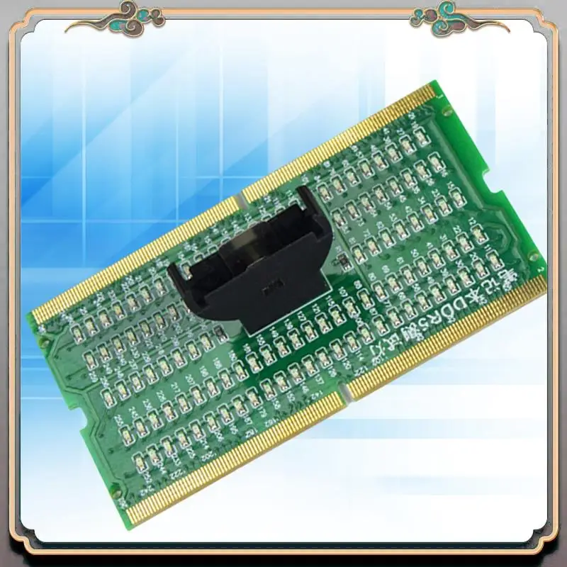 

A46M-DDR5 Laptop Motherboard Memory Slot Diagnostic Repair Analyzer Test SDRAM SO-DIMM Pin Out Notebook LED Tester Card