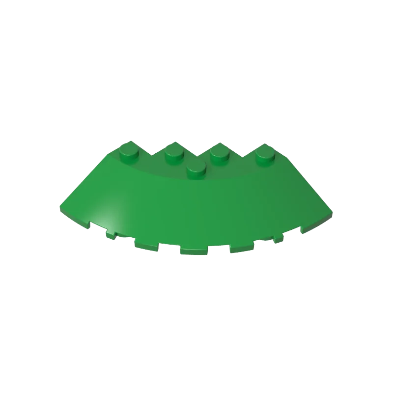 Gobricks 1 stuks MOC baksteen ronde hoek 6 x 6 met 33 °   Helling- en facetaansnijding compatibel met 95188 bouwstenen onderdelen kinderspeelgoed